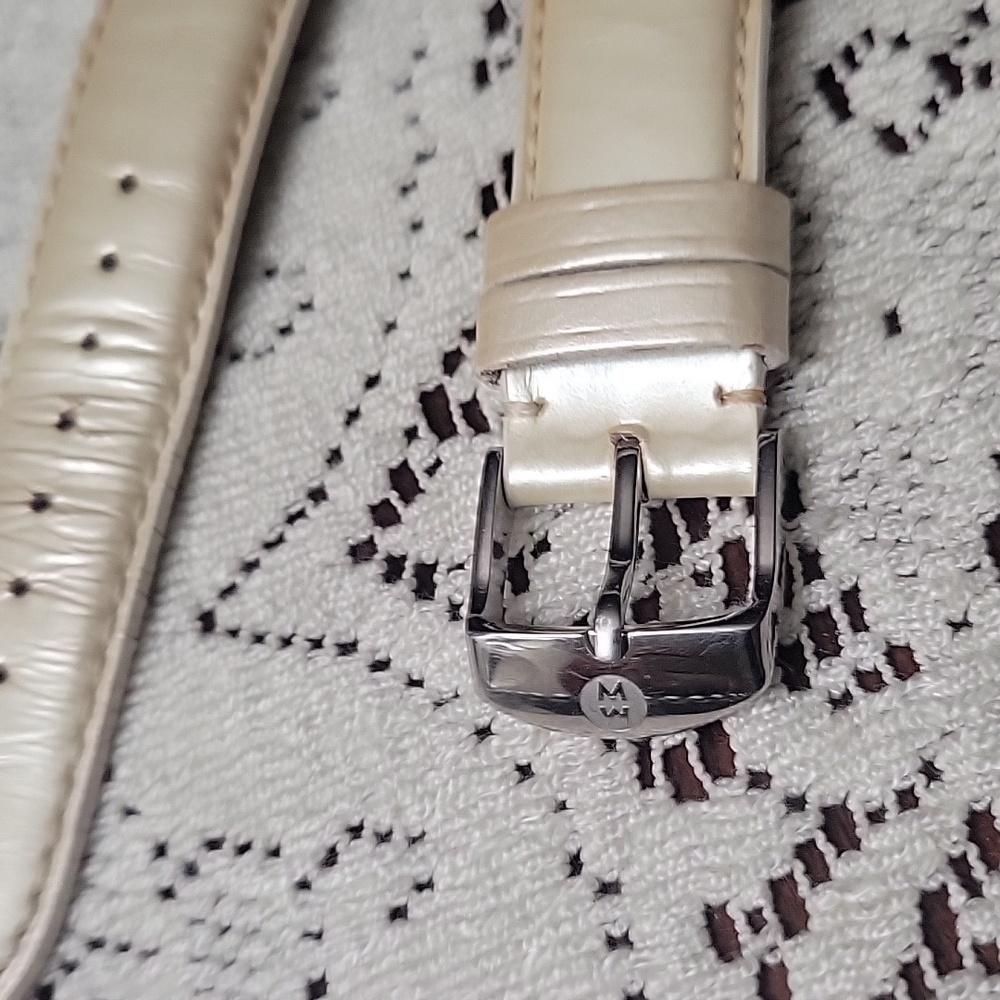 Michele 18mm Pearl Off White Watch Strap Band - Picture 4 of 14